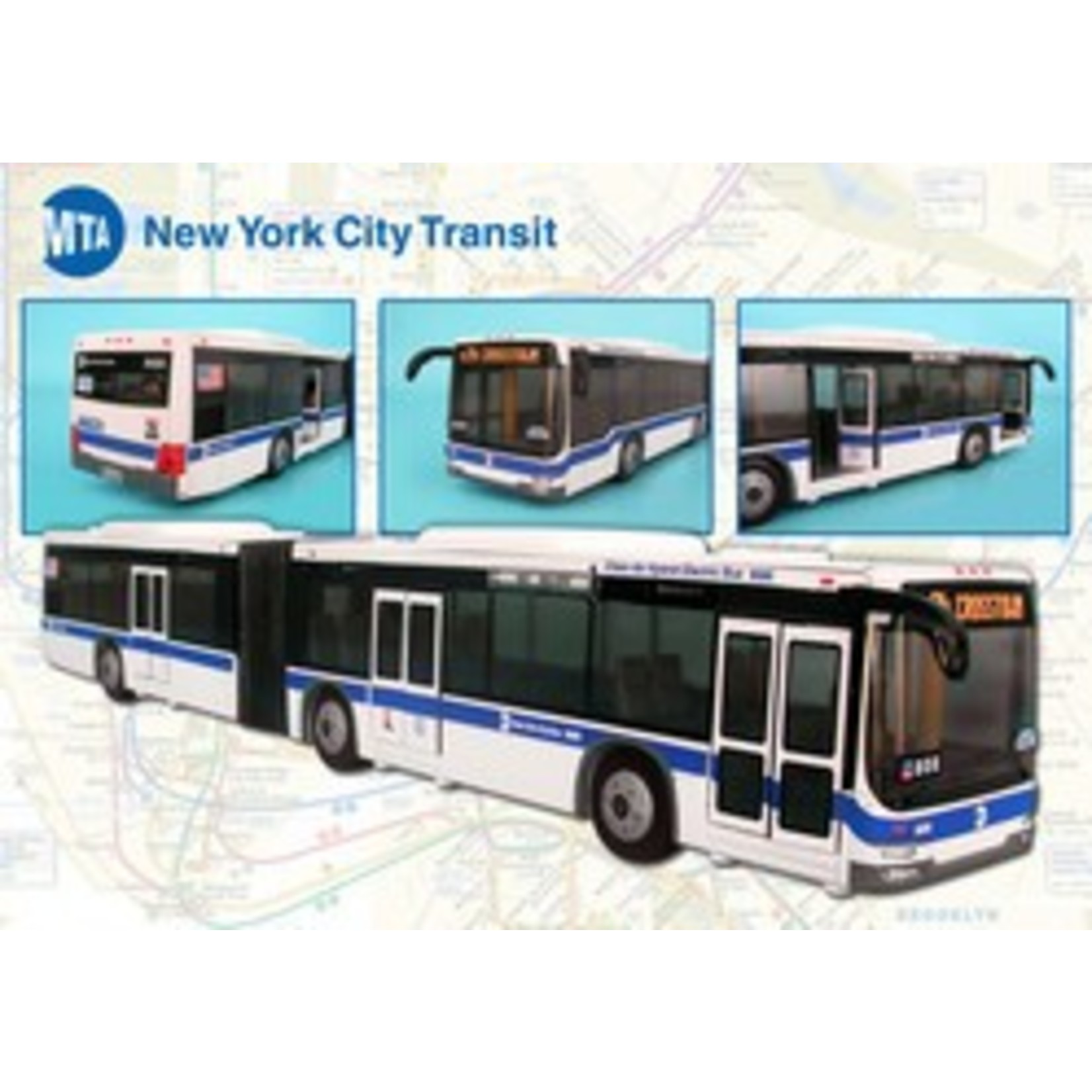 Daron Worldwide Trading MTA Articulated Bus NYC Large