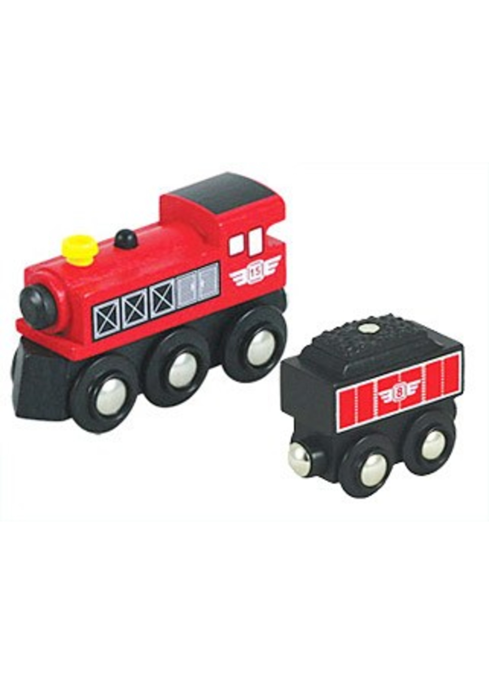 Li'l Chugs Red Steam Locomotive & Coal Tender