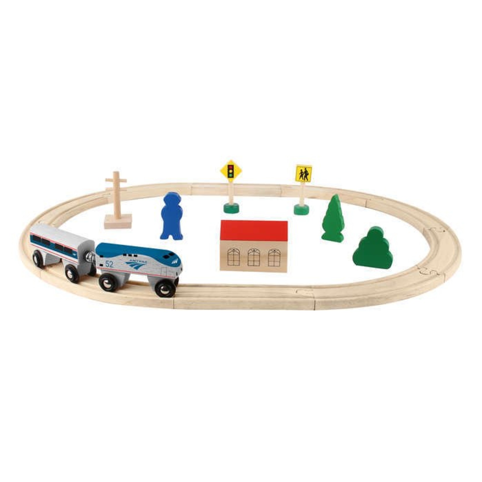 Amtrack 20 Piece Wooden Train Set