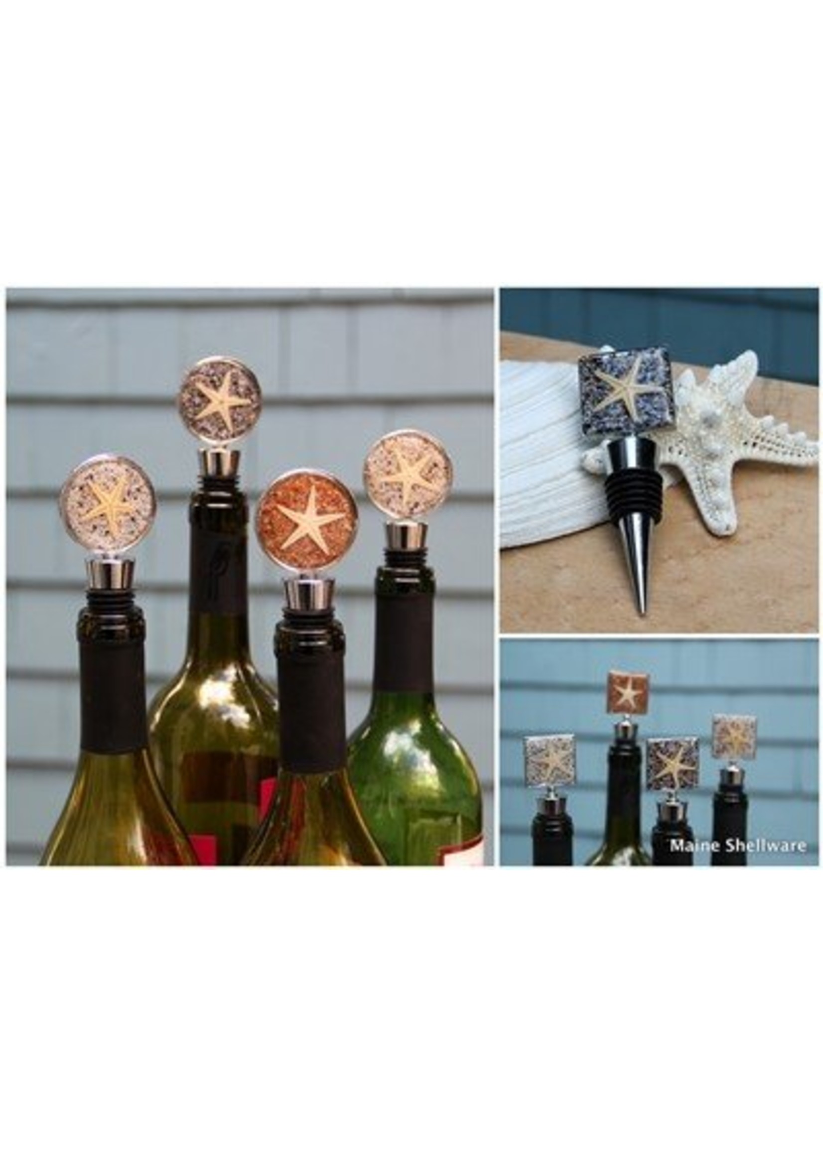 Maine Shellware Seashell Bottle Stopper