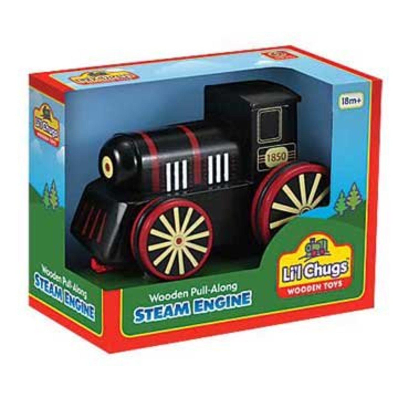 Li'l Chugs Wooden Pull-Along Steam Engine