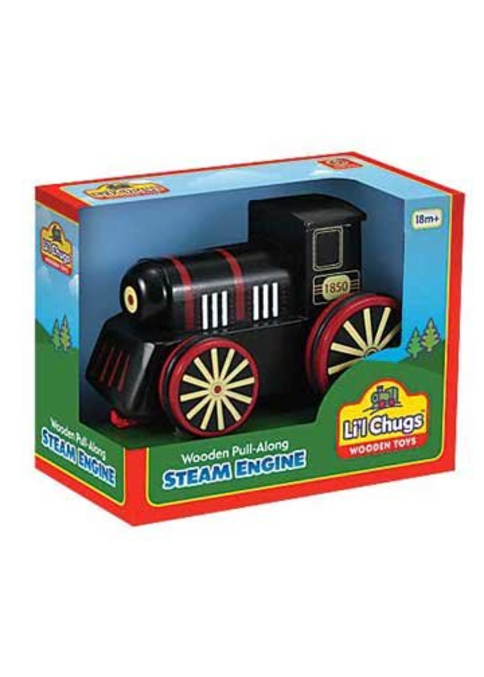 Li'l Chugs Wooden Pull-Along Steam Engine