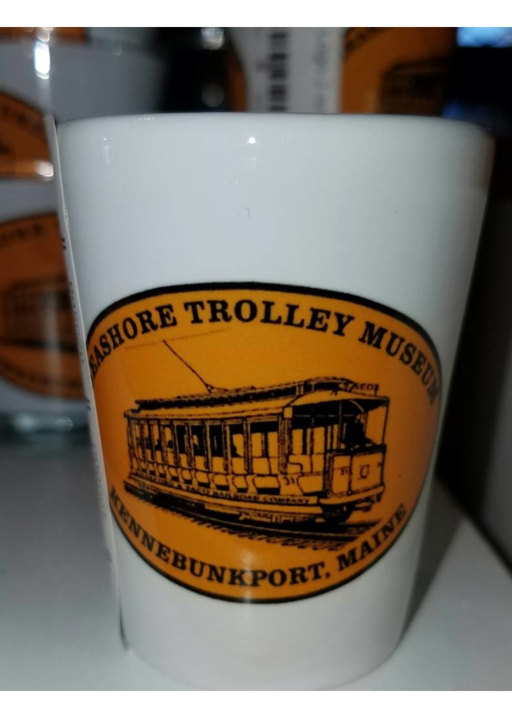 Lantern Press STM Logo 2 oz White Shot Glass