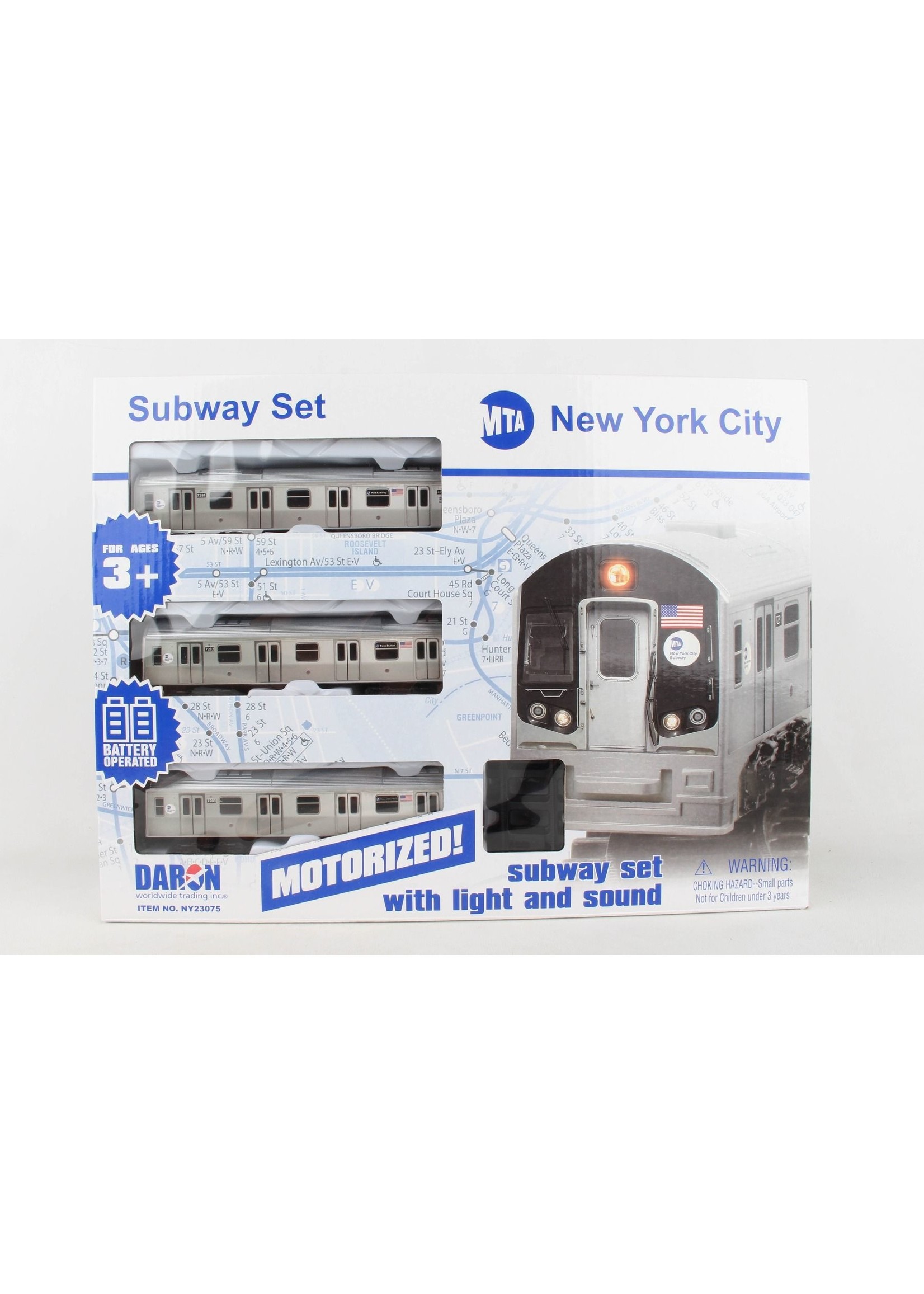 Daron Worldwide Trading MTA 3 Piece Train Set with Track