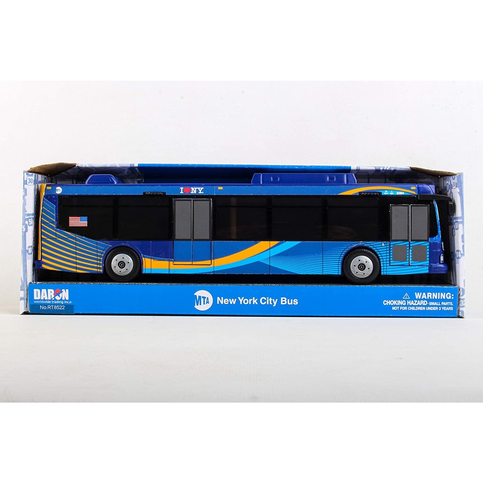 Daron Worldwide Trading MTA 11 inch Single Bus (New Blue Livery)