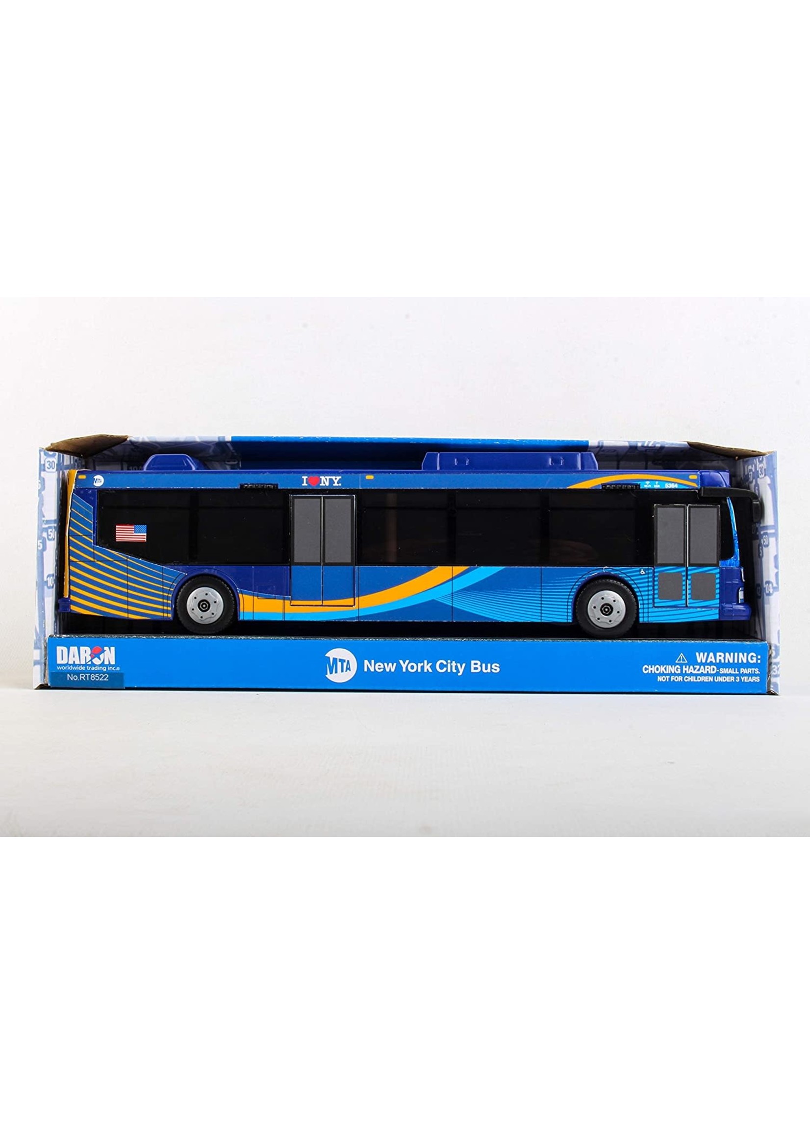 Daron Worldwide Trading MTA 11 inch Single Bus (New Blue Livery)