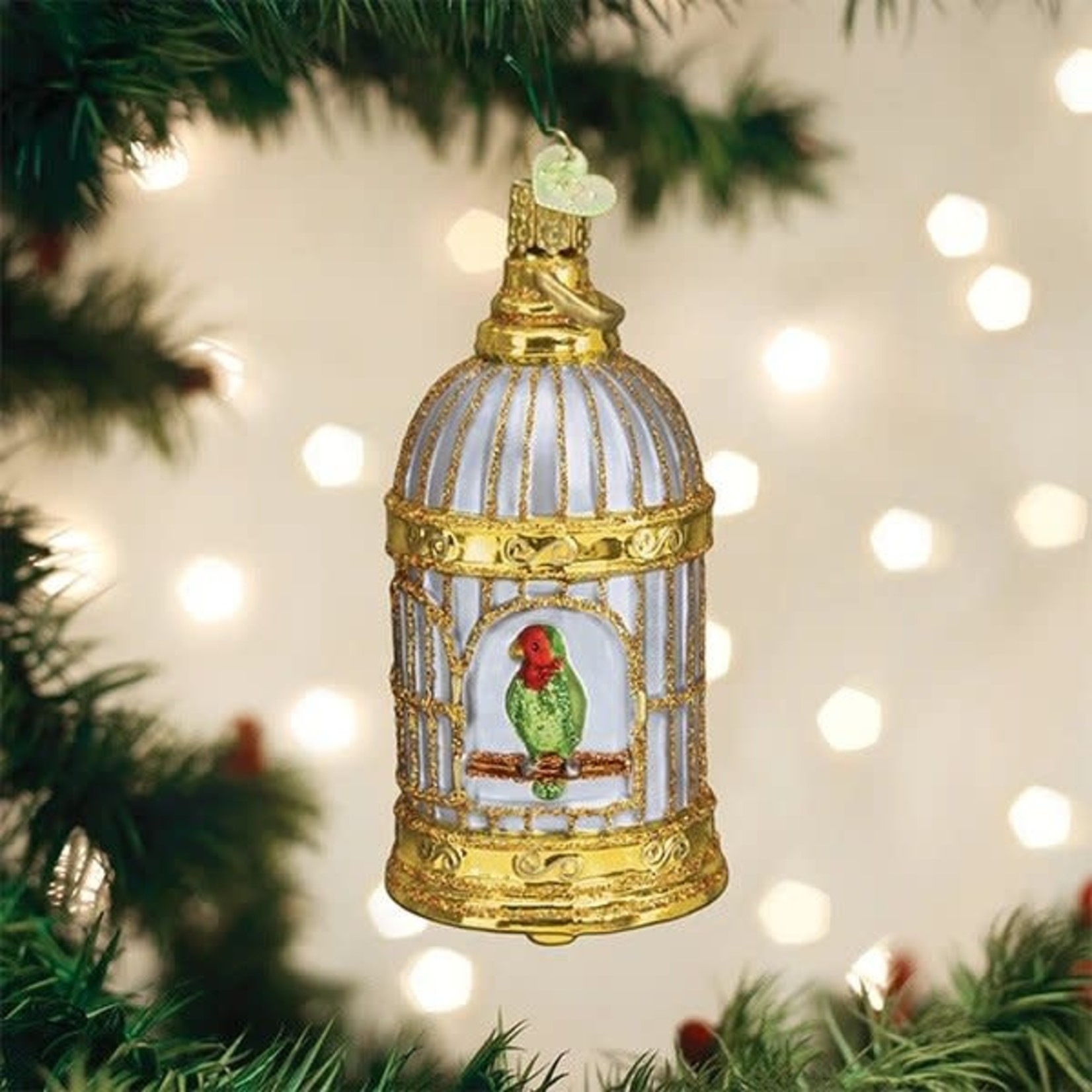 Old World Christmas Vintage Bird Cage Ornament