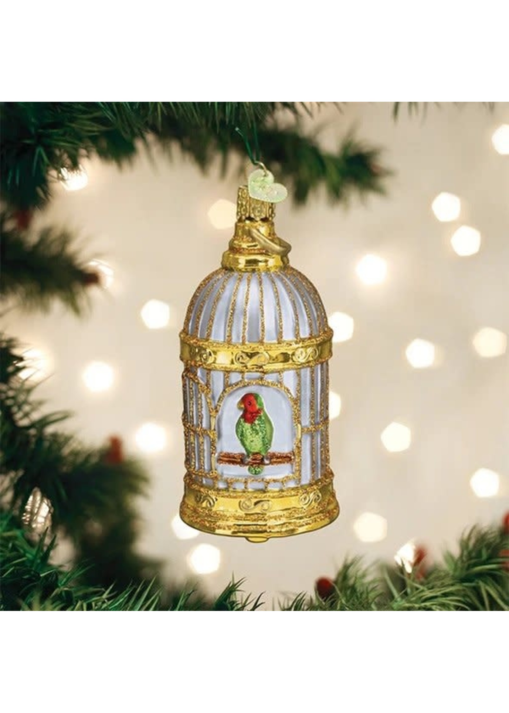 Old World Christmas Vintage Bird Cage Ornament