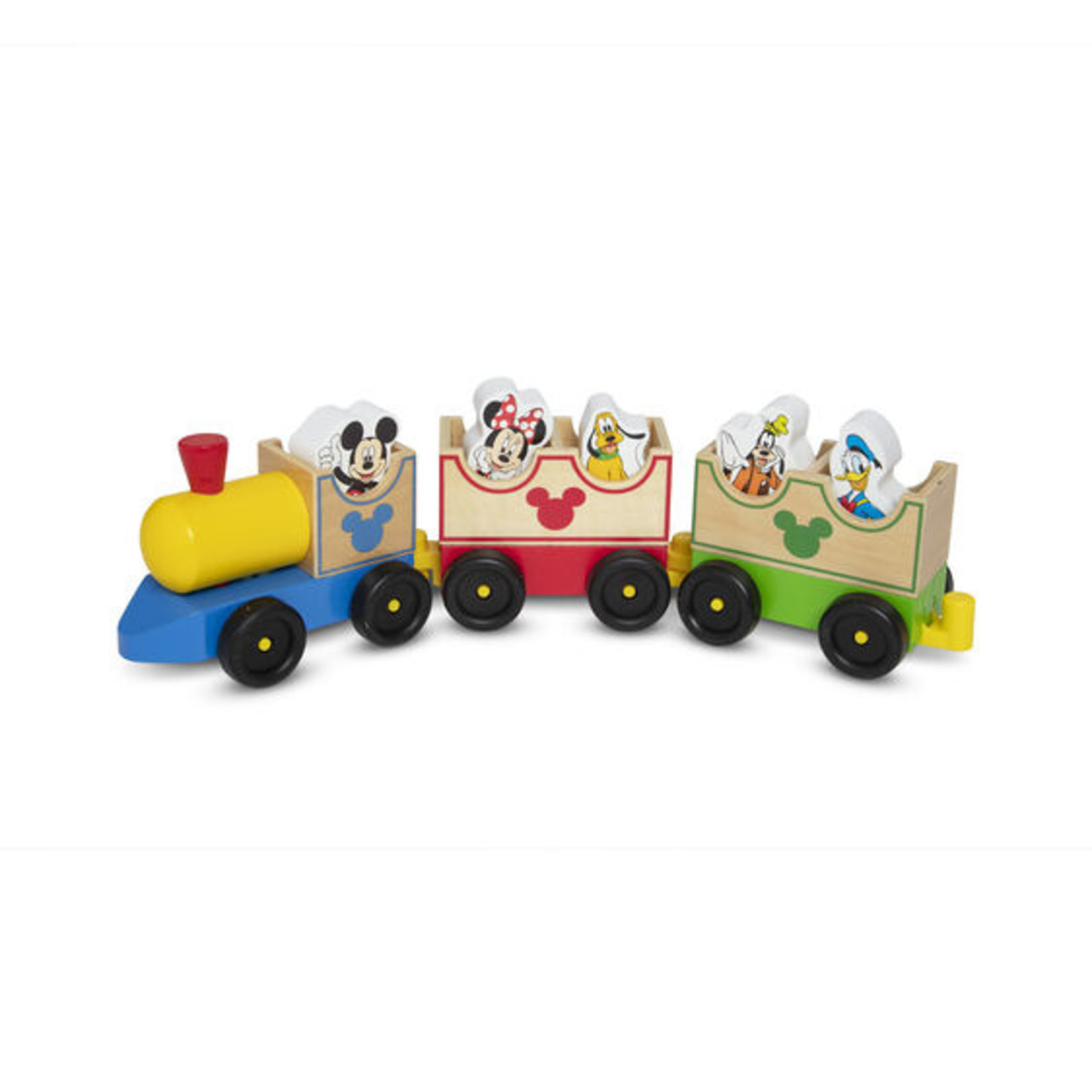 Melissa & Doug Disney Mickey Mouse & Friends All Aboard Wooden Train Set