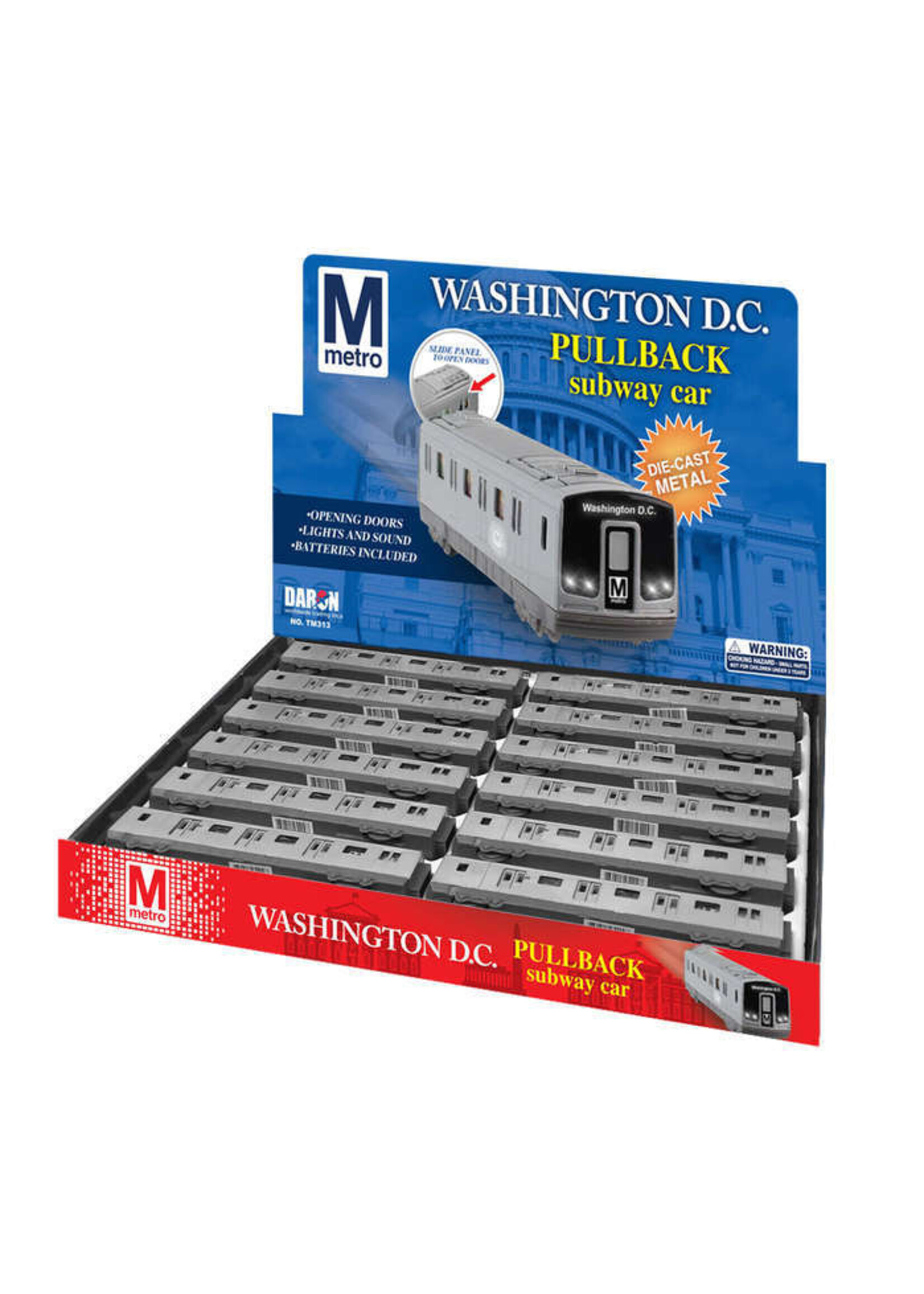 Washington DC Pull back Subway Car