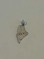 Maine Map Charm