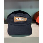 Moxie Black Baseball Cap- Embroidered Logo Patch (orange)