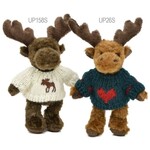 5" in Teenie Moose (Teal and red heart sweater)