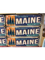 Orange and Blue Maine Magnet (long)