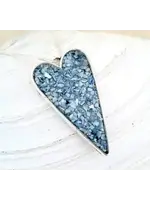 Elongated Heart Pendant 18" Pendant w/ Chain
