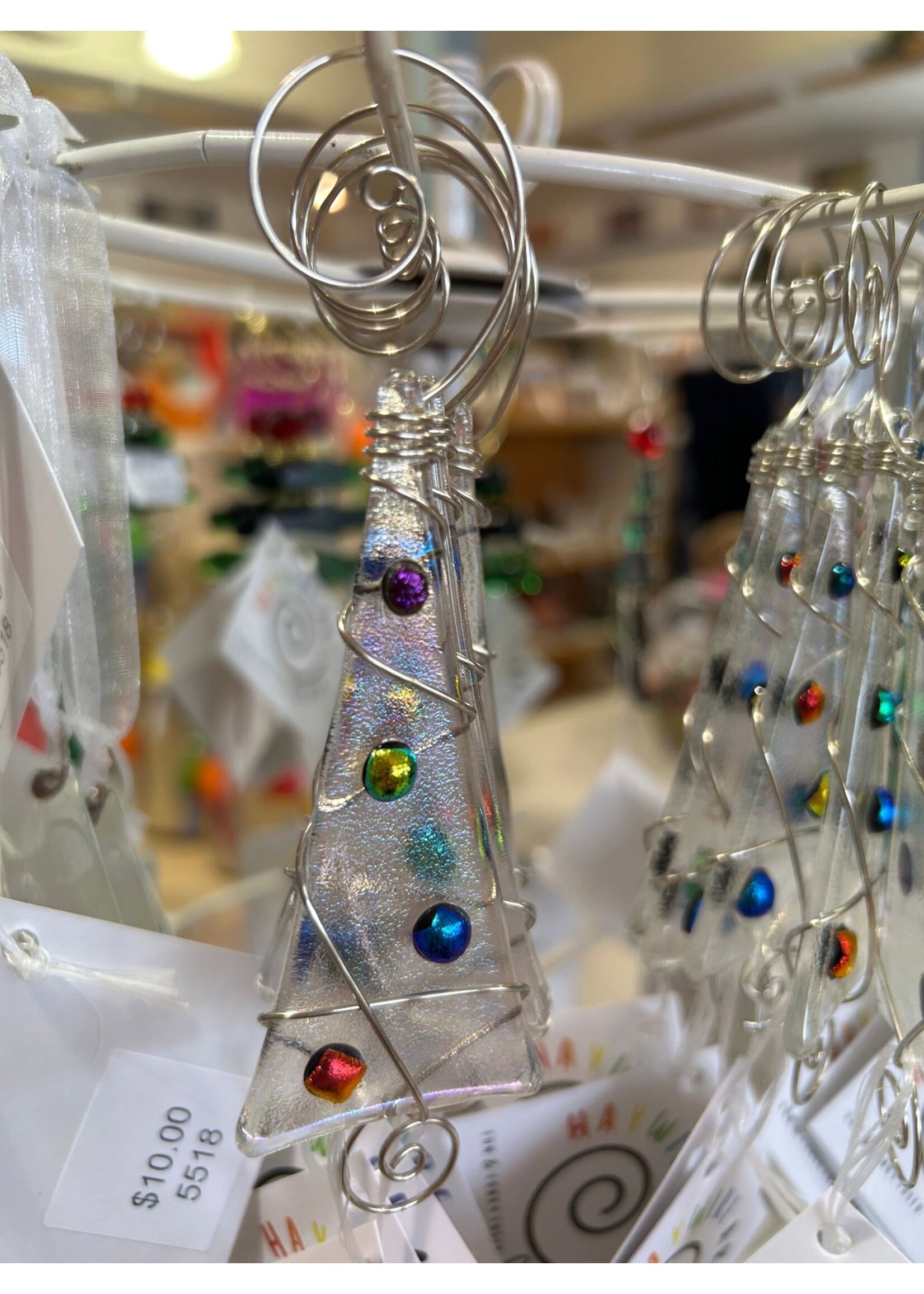 Iridescent Tree with Dichroic Dots