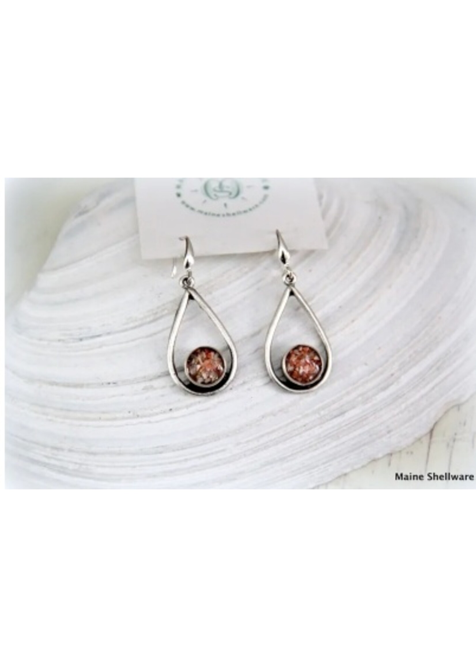 Maine Shellware Maine Shellware Tear Drop Earrings