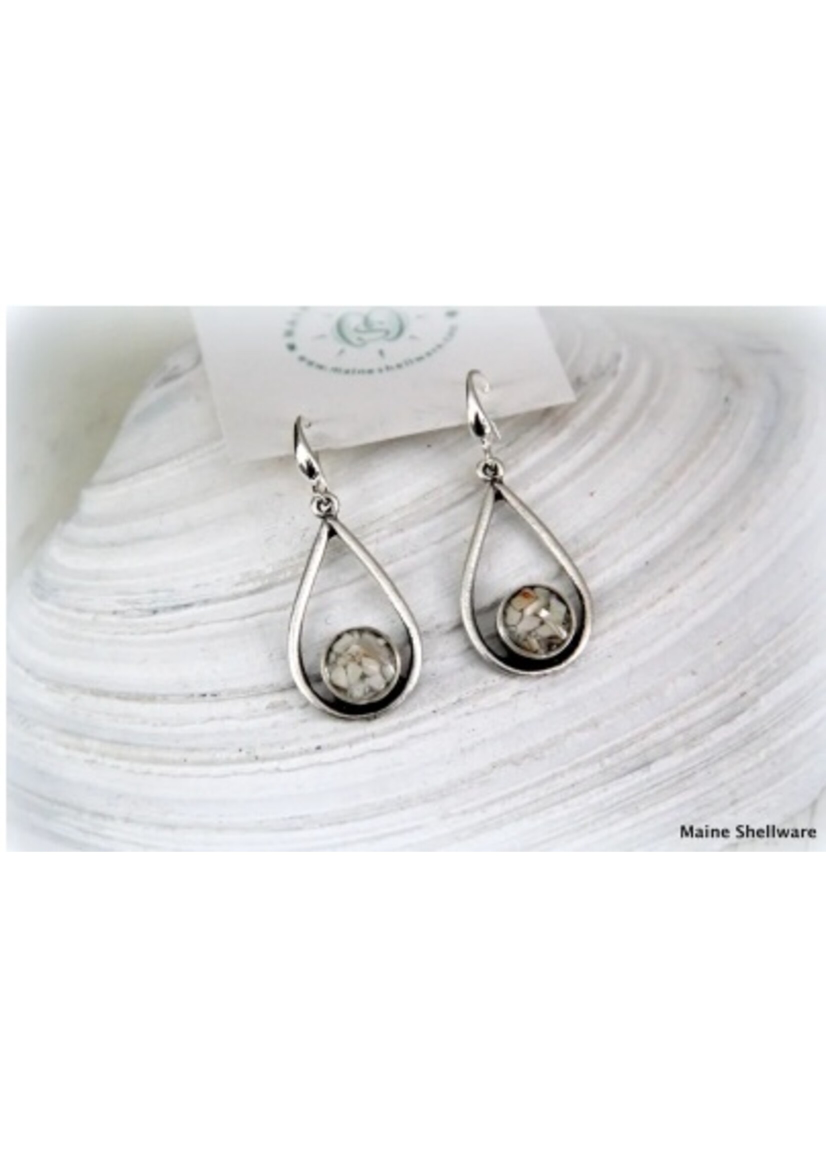 Maine Shellware Maine Shellware Tear Drop Earrings
