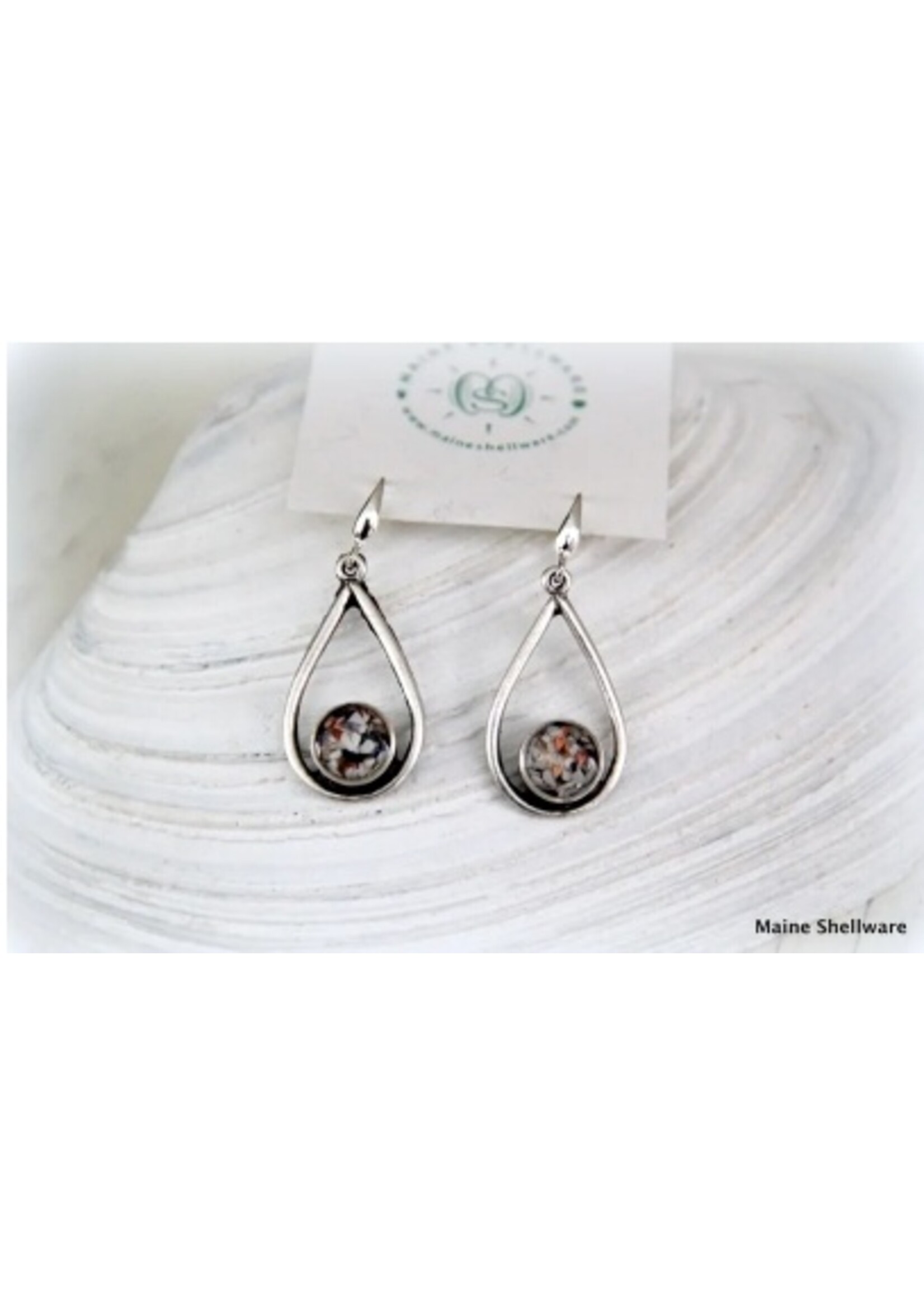 Maine Shellware Maine Shellware Tear Drop Earrings