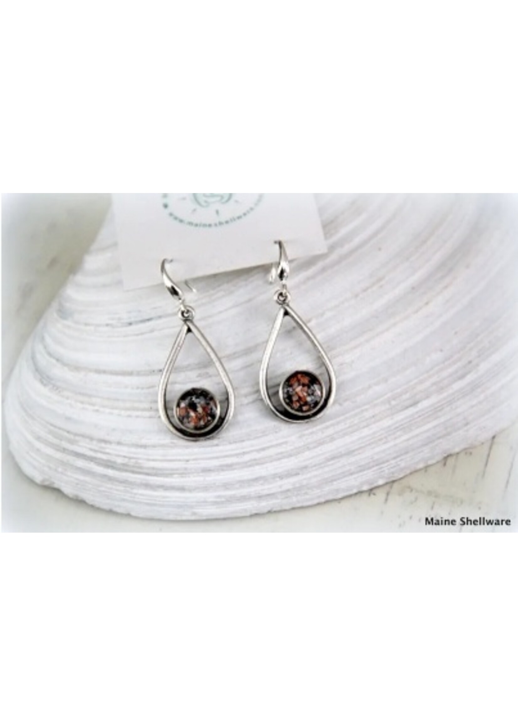 Maine Shellware Maine Shellware Tear Drop Earrings