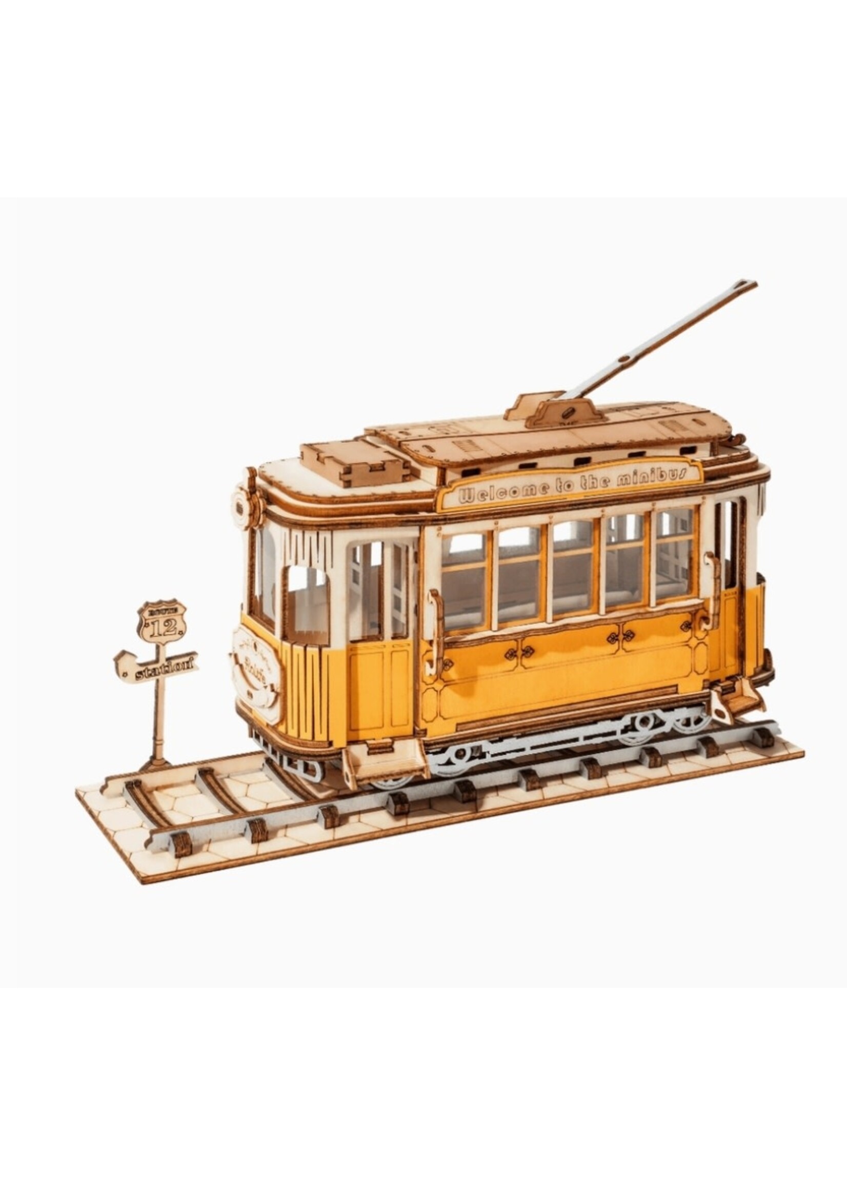 3D Wooden Puzzle Trolley