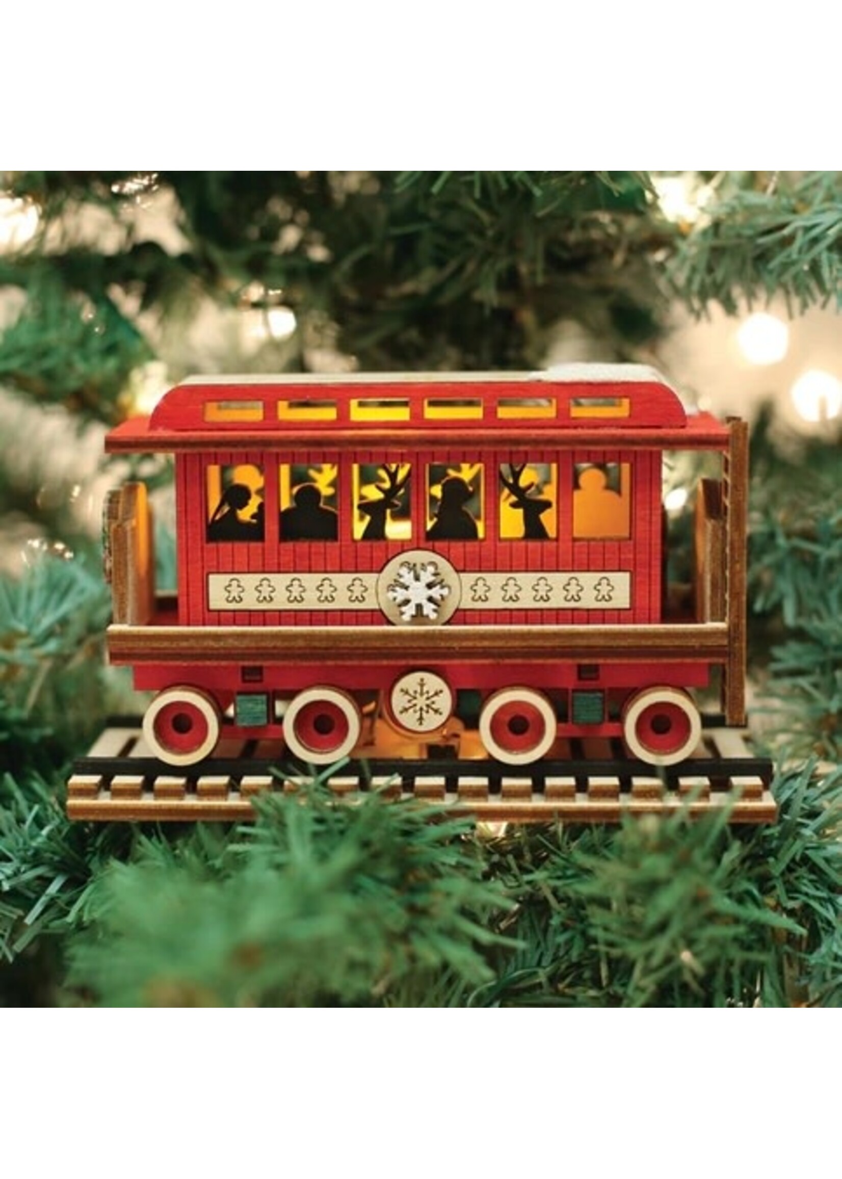 Elves Light Up Passenger Car