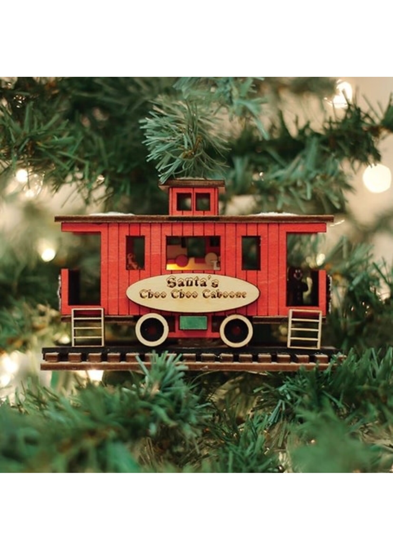 Santa's Caboose Ornament