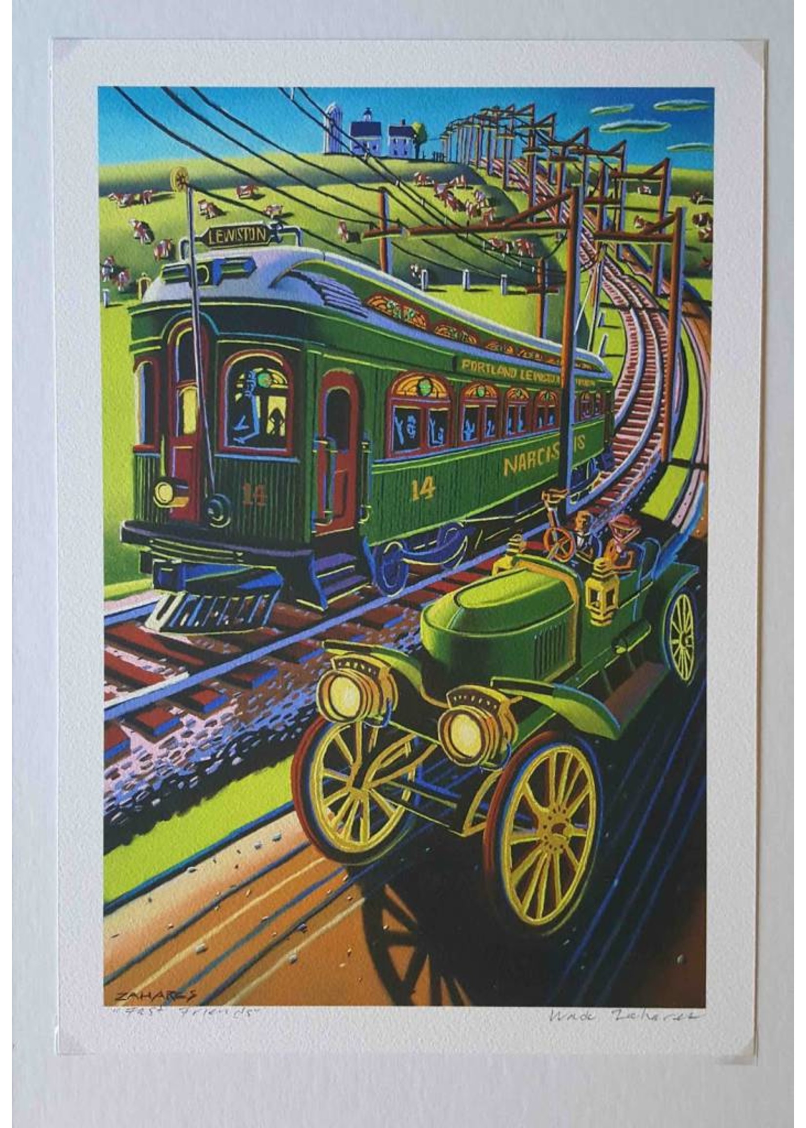Waiting for the Narcissus & Fast Friends Box of Greeting Cards (Featuring Narcissus Car #14)
