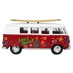 Peace and Love Bus VW Bus w Surfboard