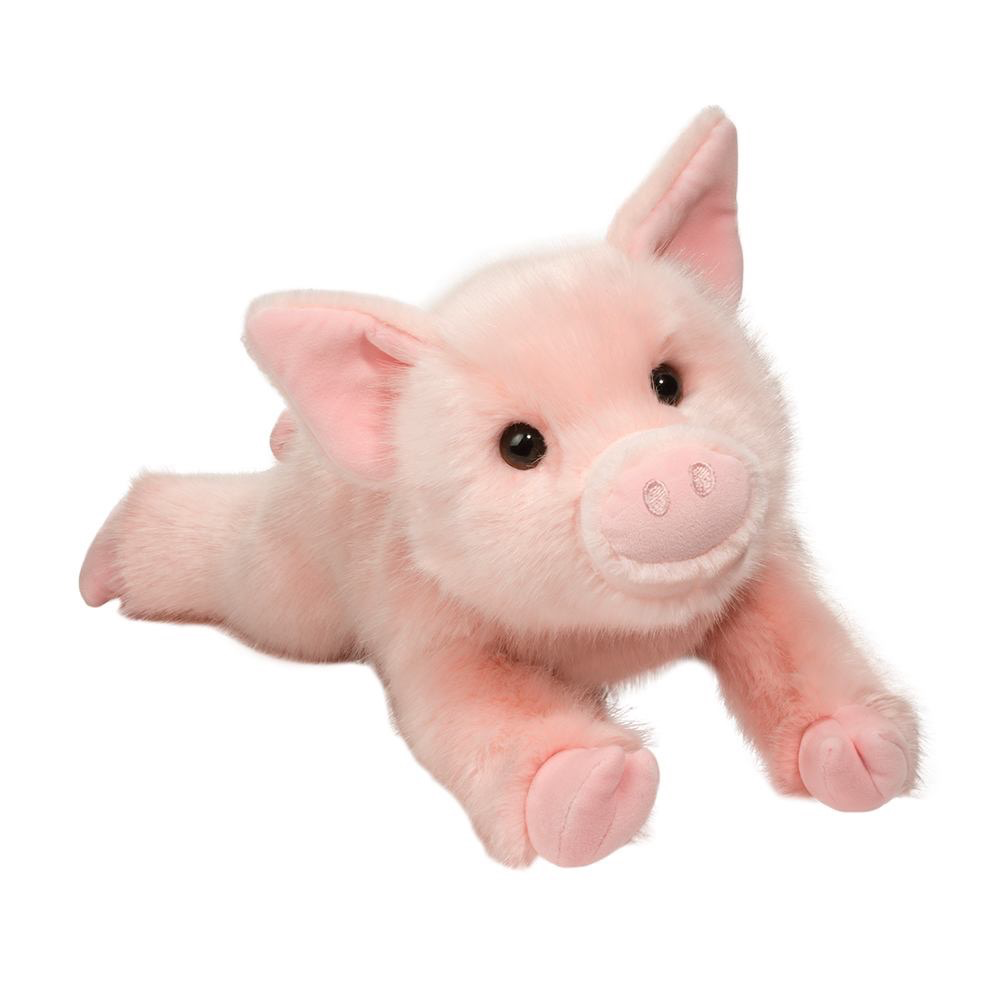 large plush pig