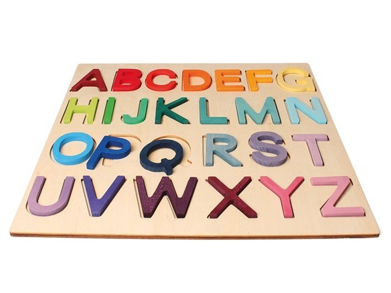 Grimm S Spiel Und Holz Abc Game In Wood Frame Endeavours And Thinkplay