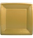 SQUARE DINNER PLATES SOLID GOLD