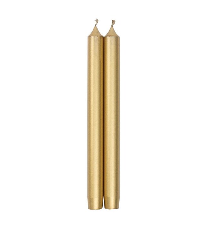 Straight Taper 12" Crown Candle Pair