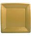 SQUARE DINNER PLATES SOLID GOLD
