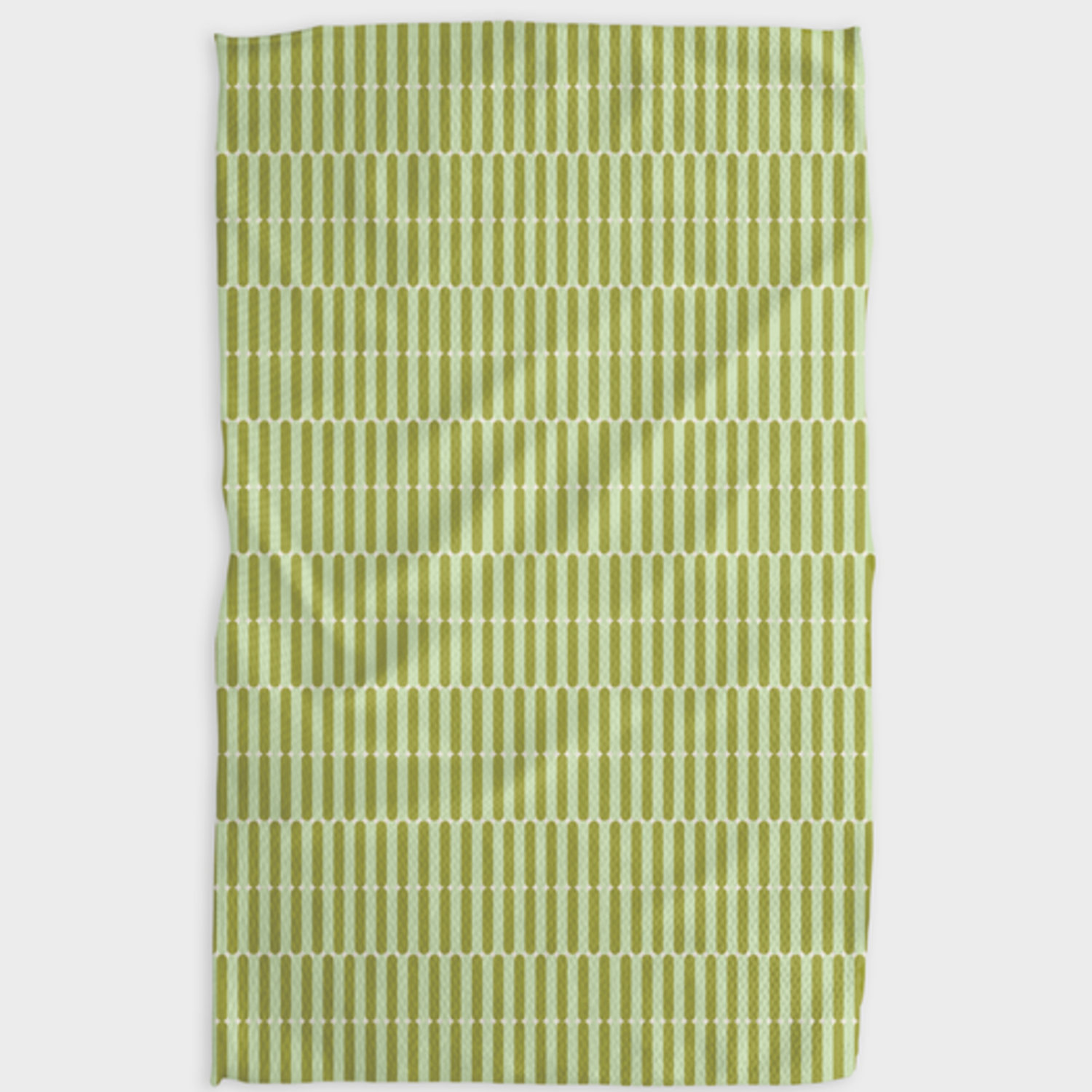Dark Green Abstract Geometric Line 45x75 Microfiber Kitchen Towel