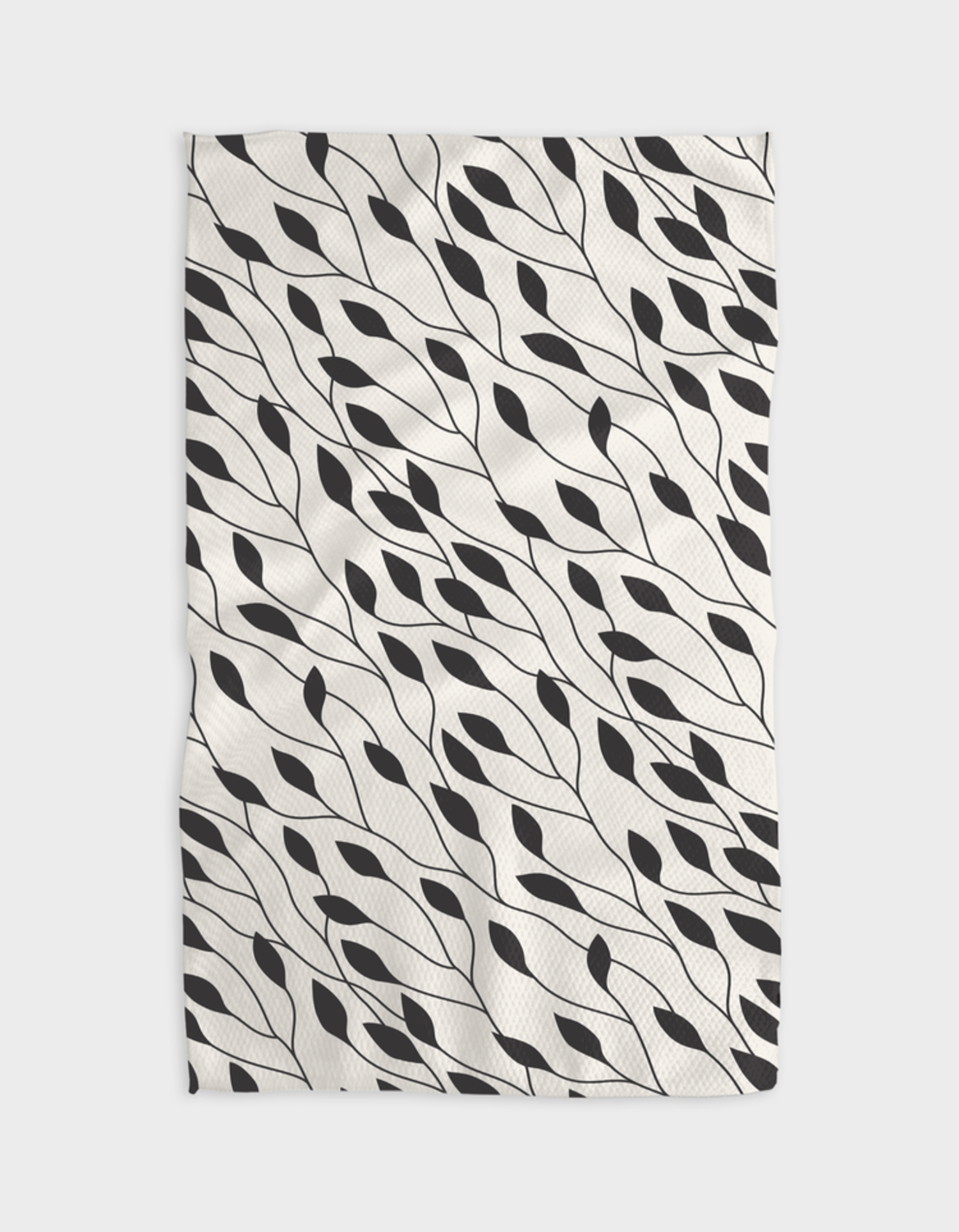 20 x 28 Printed Dot Tea Towel - Black & White