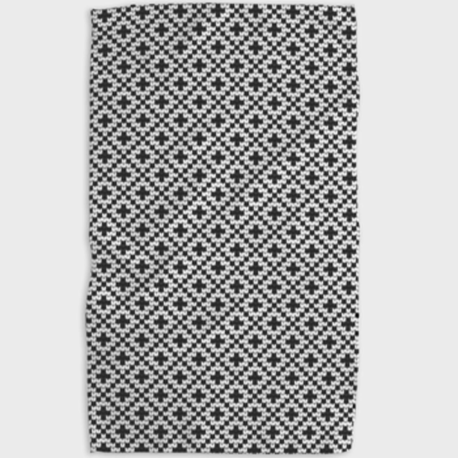 20 x 28 Printed Dot Tea Towel - Black & White