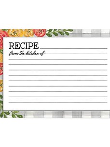 recipe card template for word fall