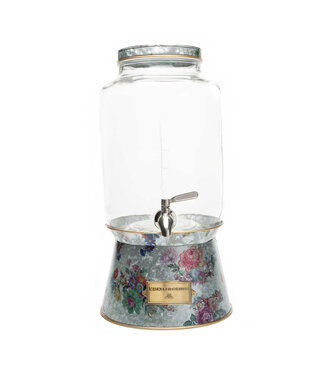 MACKENZIE CHILDS Flower Market Galvanized Beverage Dispenser