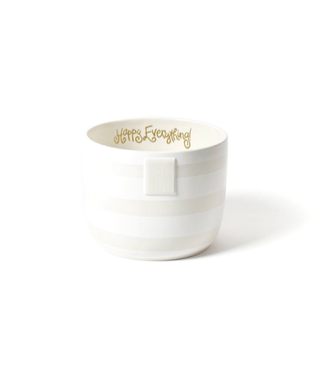 HAPPY EVERYTHING White Stripe Happy Everything Mini Bowl