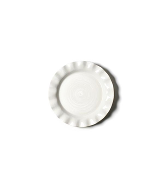 Signature 8 Ruffle Round Salad Plate White