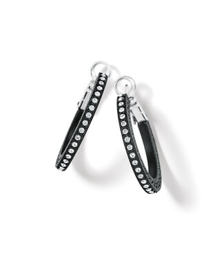 BRIGHTON Meridian Eclipse Small Hoop Earrings - Black
