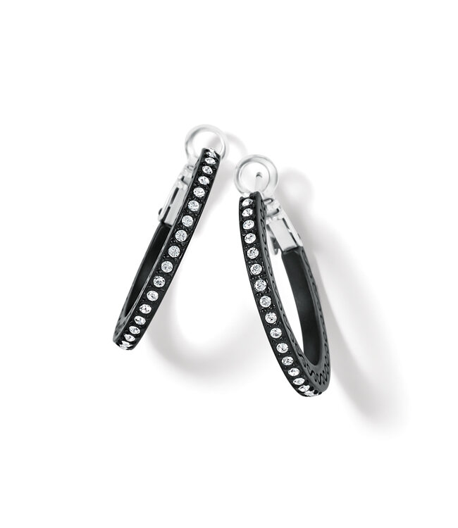 BRIGHTON Meridian Eclipse Small Hoop Earrings - Black