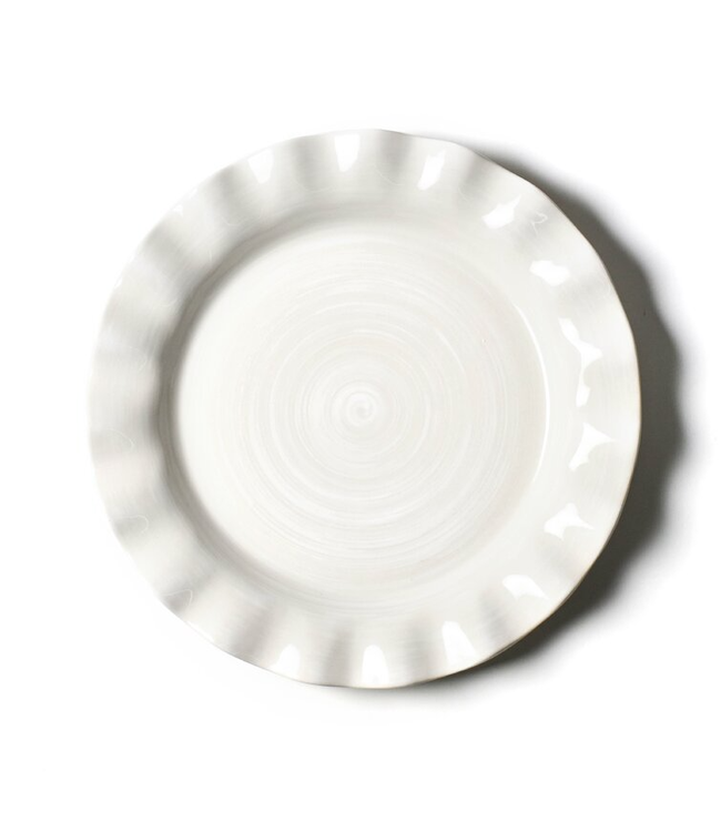 HAPPY EVERYTHING Signature 11 Ruffle Plate White