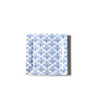 HAPPY EVERYTHING Iris Blue Sprout Square Platter