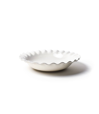 HAPPY EVERYTHING Signature Ruffle 13 Best Bowl White