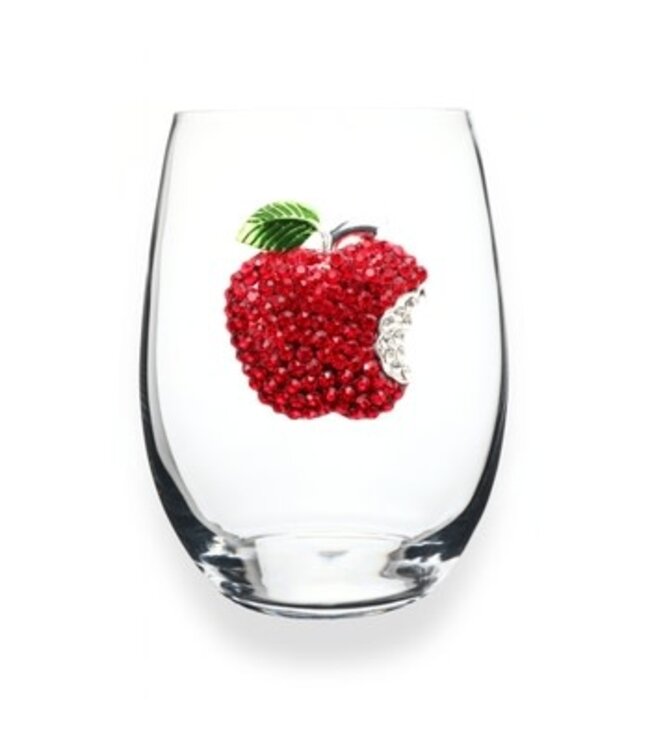 Jeweled Stemless Wine Glass