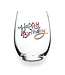 Jeweled Stemless Wine Glass