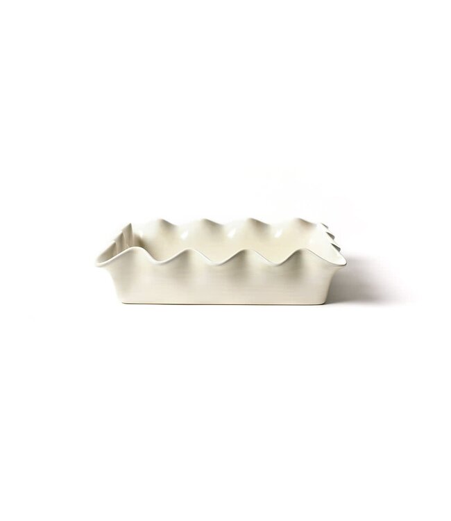 Signature Ruffle 13 Casserole White
