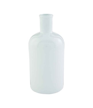 White Bottleneck Vase